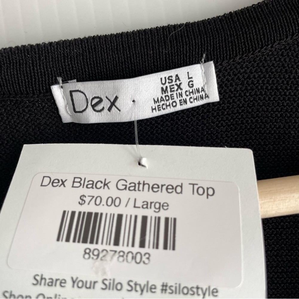 Dex Black Sleeveless Button Down Shirt - Picture 8 of 9